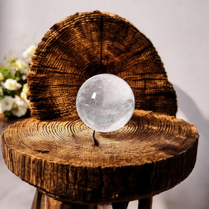 Clear Quartz Crystal Ball