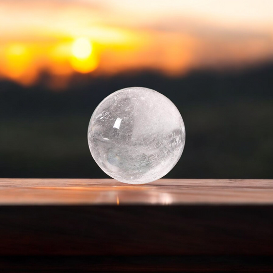 Clear Quartz Crystal Ball